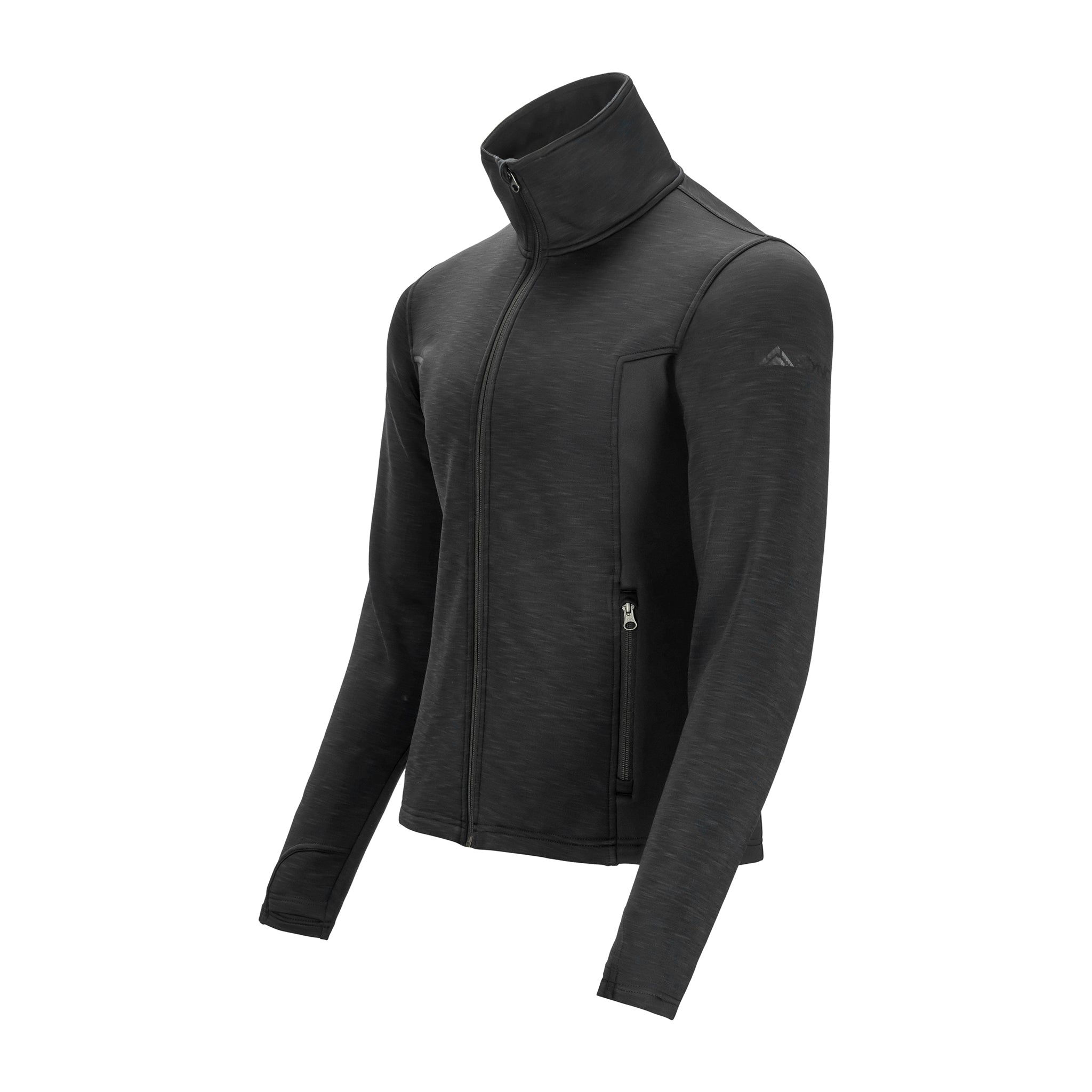 TASC Performance Jacket Mens L Black Full Zip Performance Fleece Bamboo  Blend