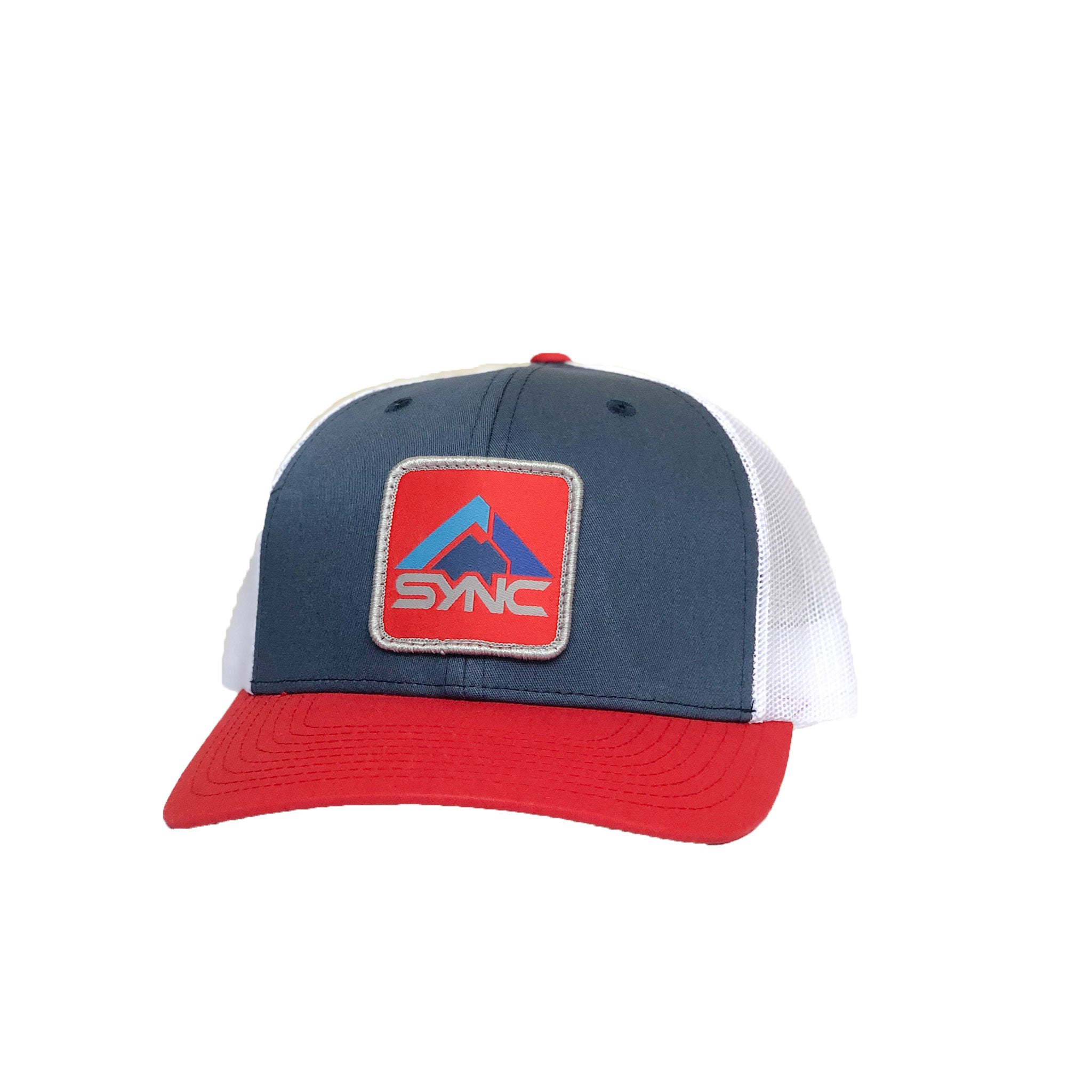 Navy with Red Trucker